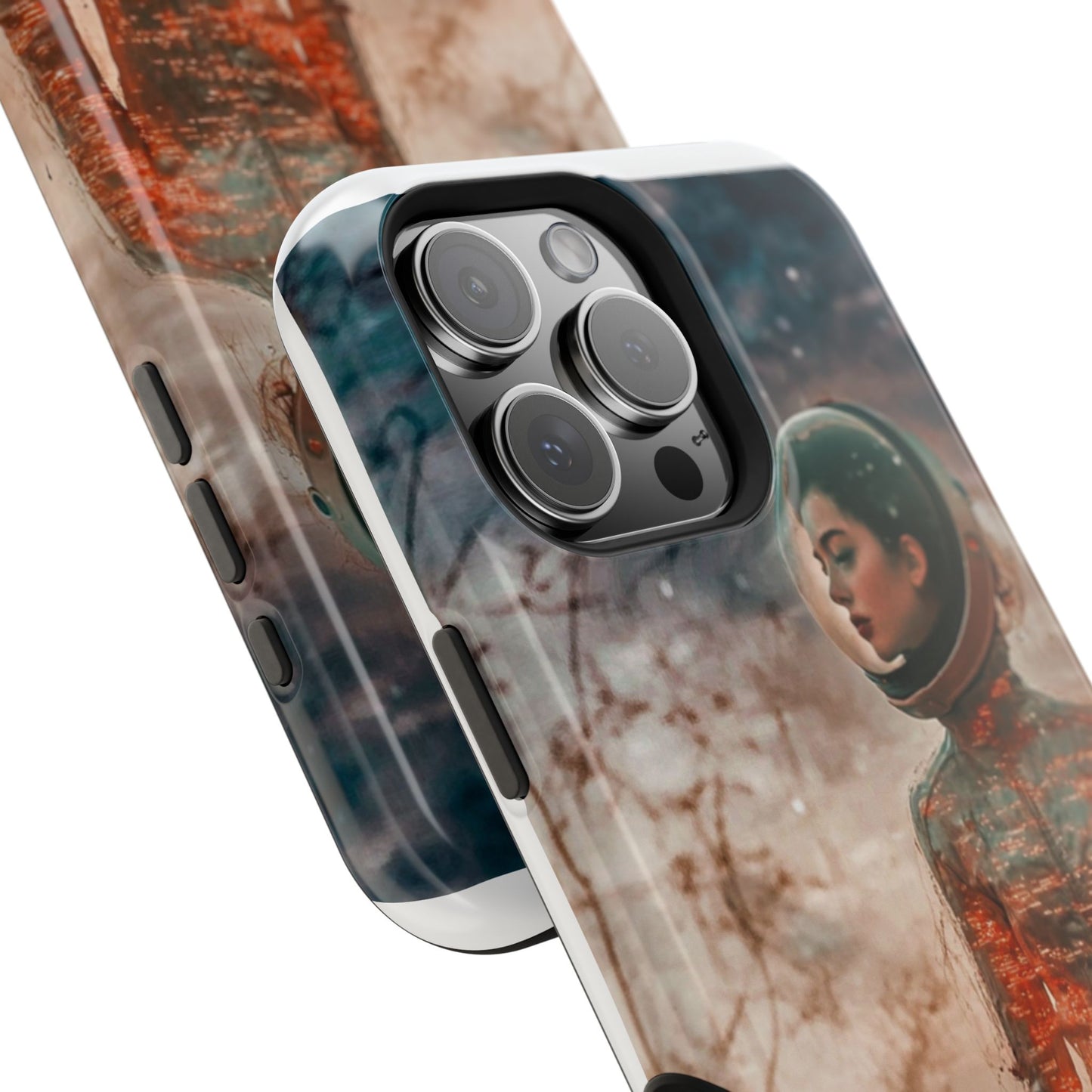 Luxurious MagSafe® Compatible iPhone Case - "Cosmic Explorer" by Moxie-Jay