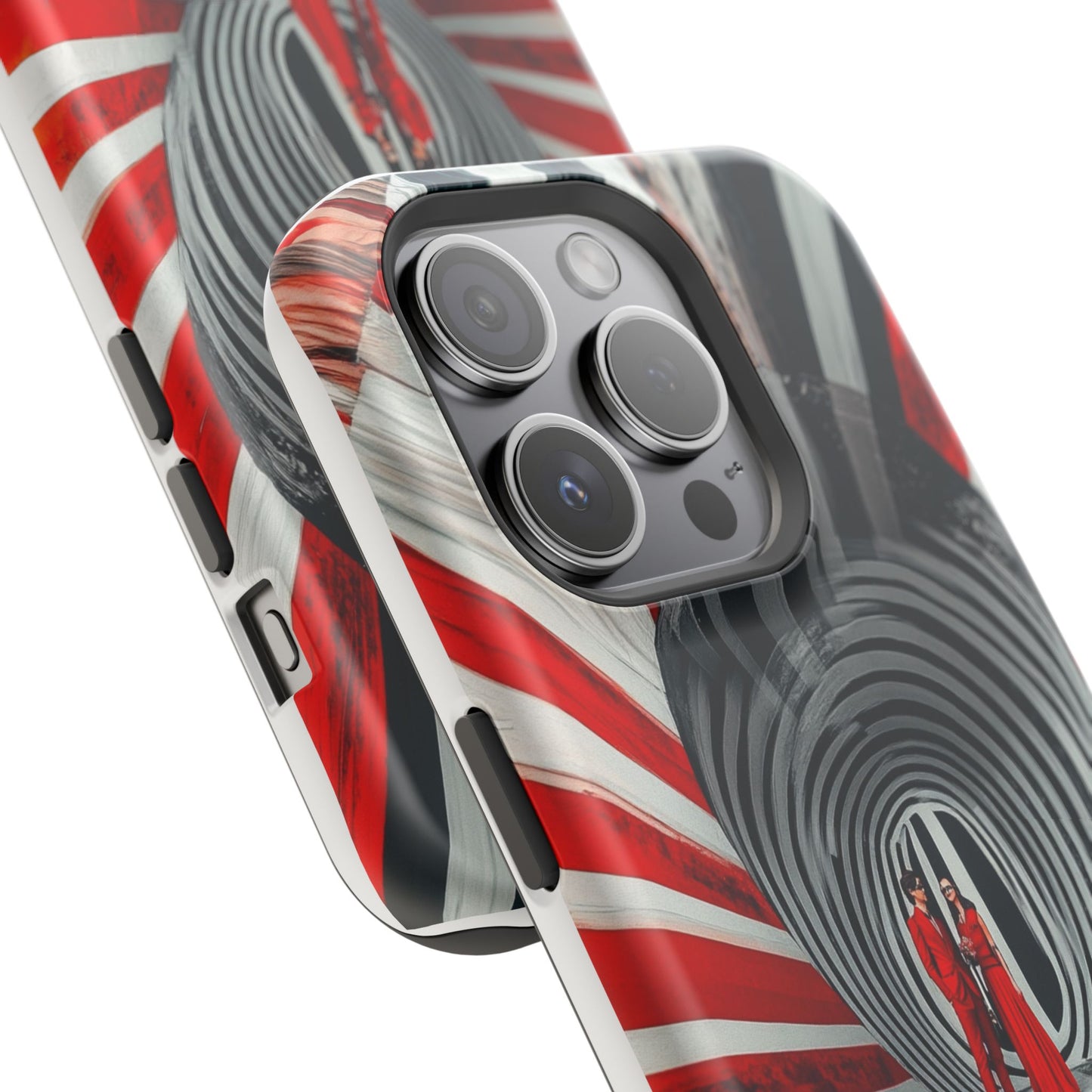 Cosmic Vortex" Luxury Magnetic Wireless Charging iPhone Case by Moxie Jay