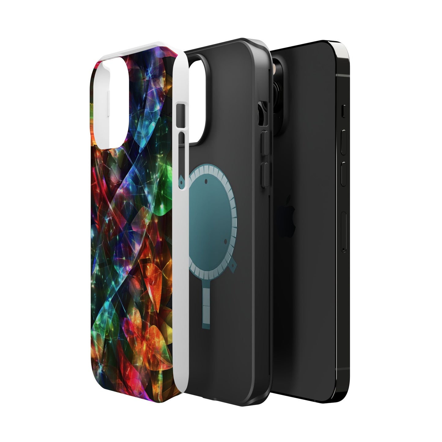 iPhone Case with Neon Colors Art by Moxie-Jay