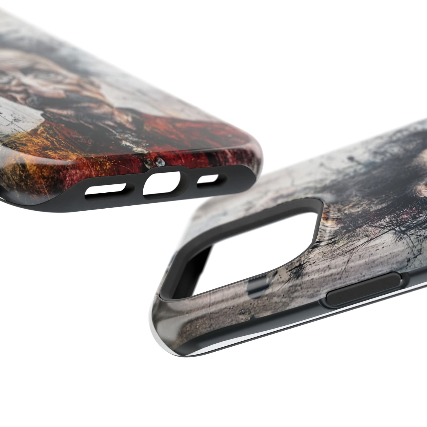 Luxurious Magnetic Wireless Charging Tough iPhone Case - "Demonic Dali" by Moxie-Jay