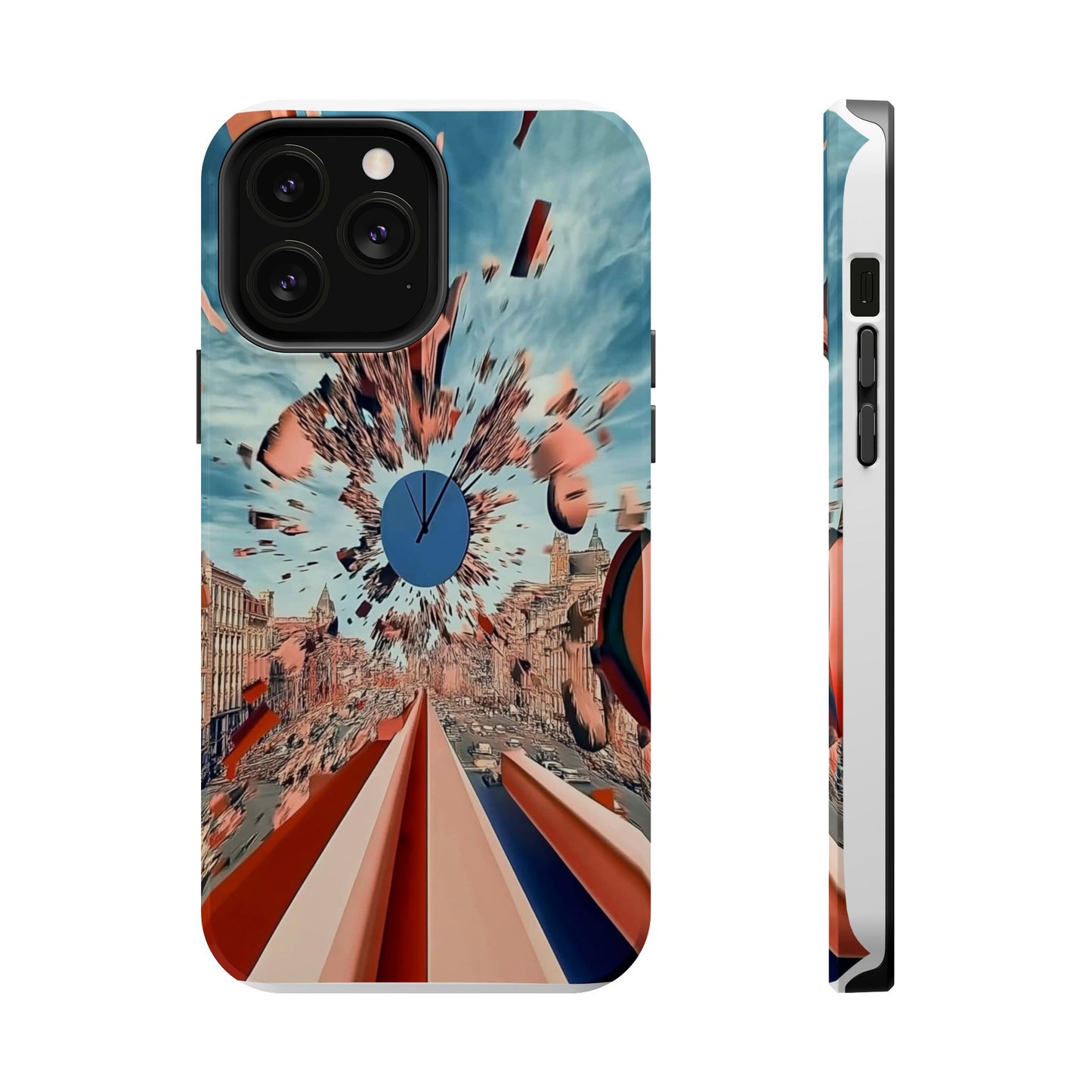 Phone Case with 'World at 10000 MPH' Art by Moxie Jay