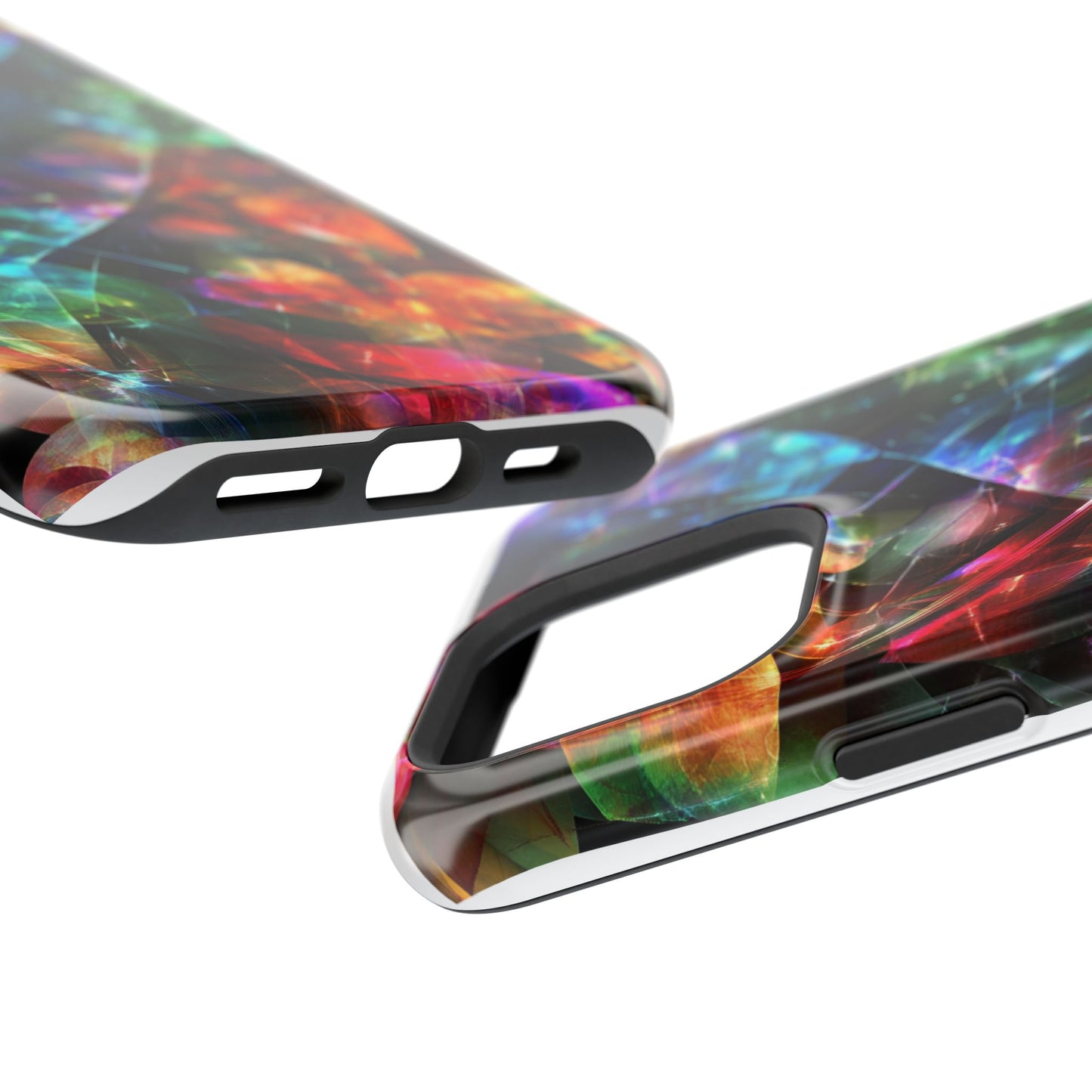 iPhone Case with Neon Colors Art by Moxie-Jay