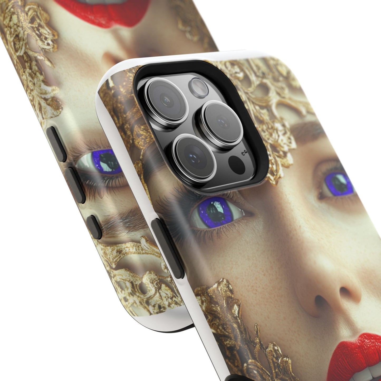 iPhone Case - Purple Eyes Fashion Editorial Art Design