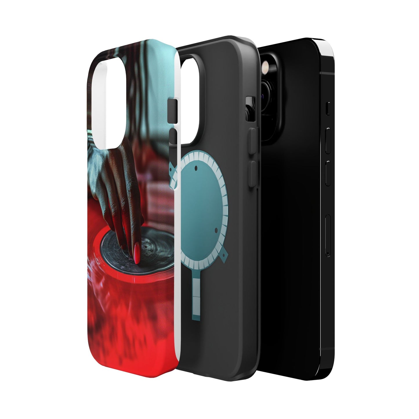 Luxurious MagSafe® Compatible iPhone Case - "Vinyl Groove" by Moxie-Jay
