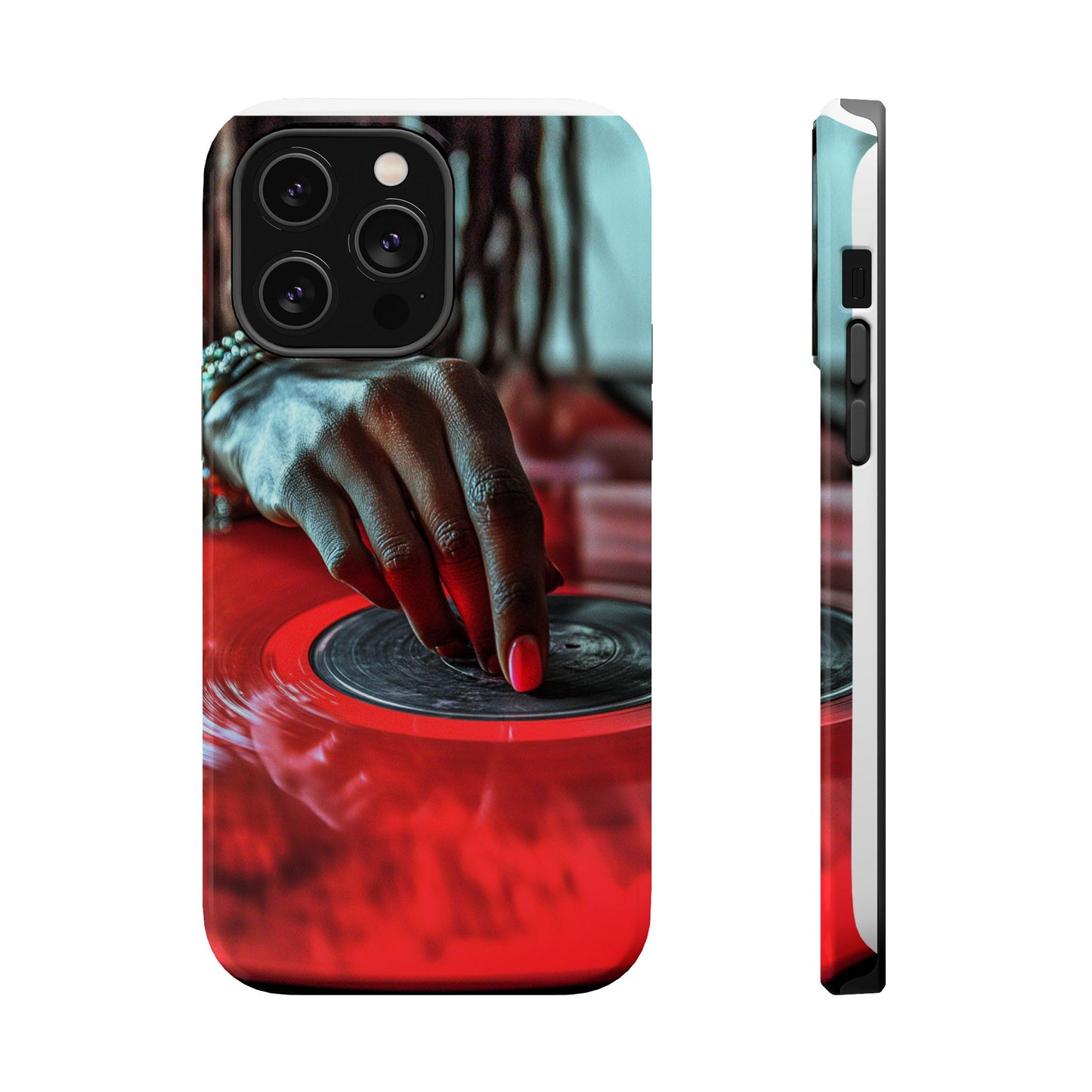 Luxurious MagSafe® Compatible iPhone Case - "Vinyl Groove" by Moxie-Jay