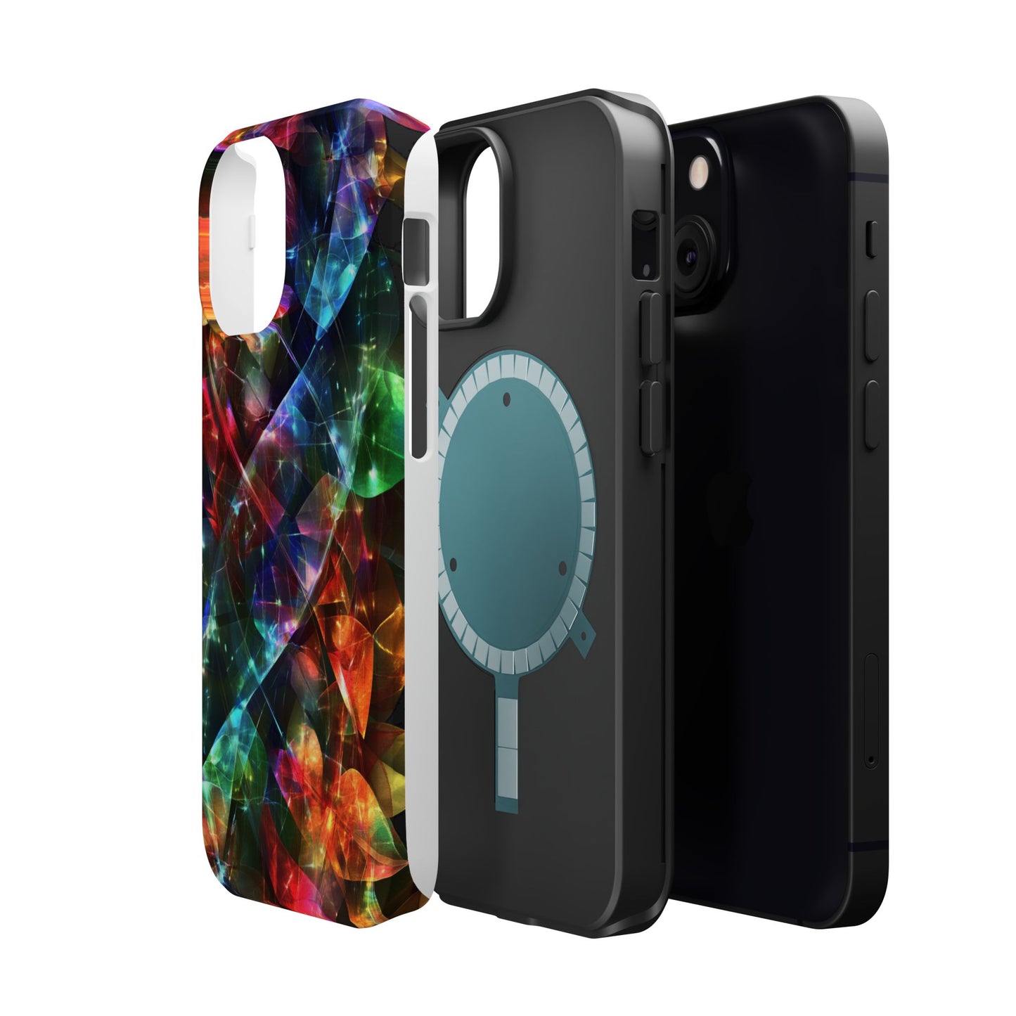 iPhone Case with Neon Colors Art by Moxie-Jay