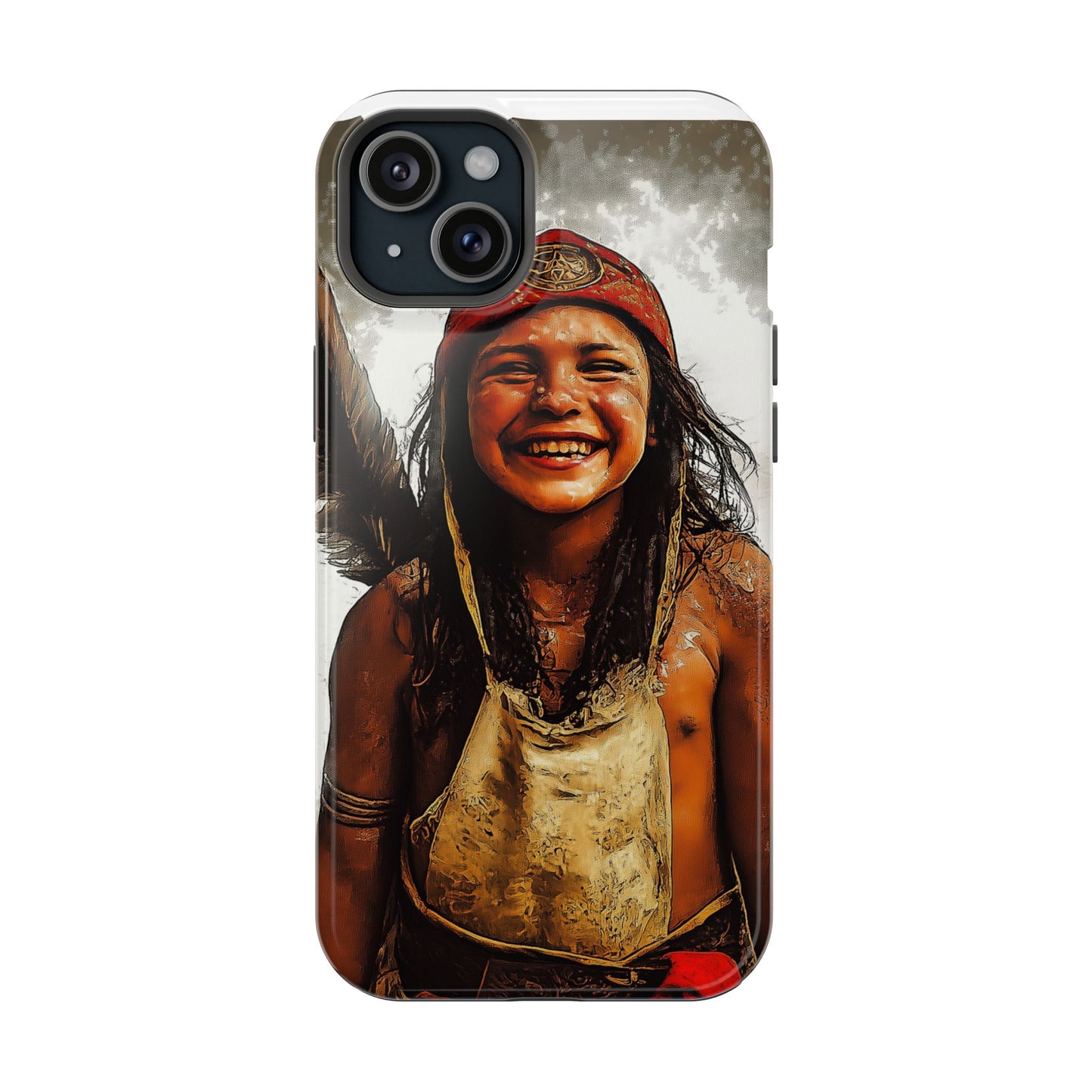 Luxurious Magnetic Wireless Charging Tough iPhone Case - Native Heritage Art by Moxie-Jay