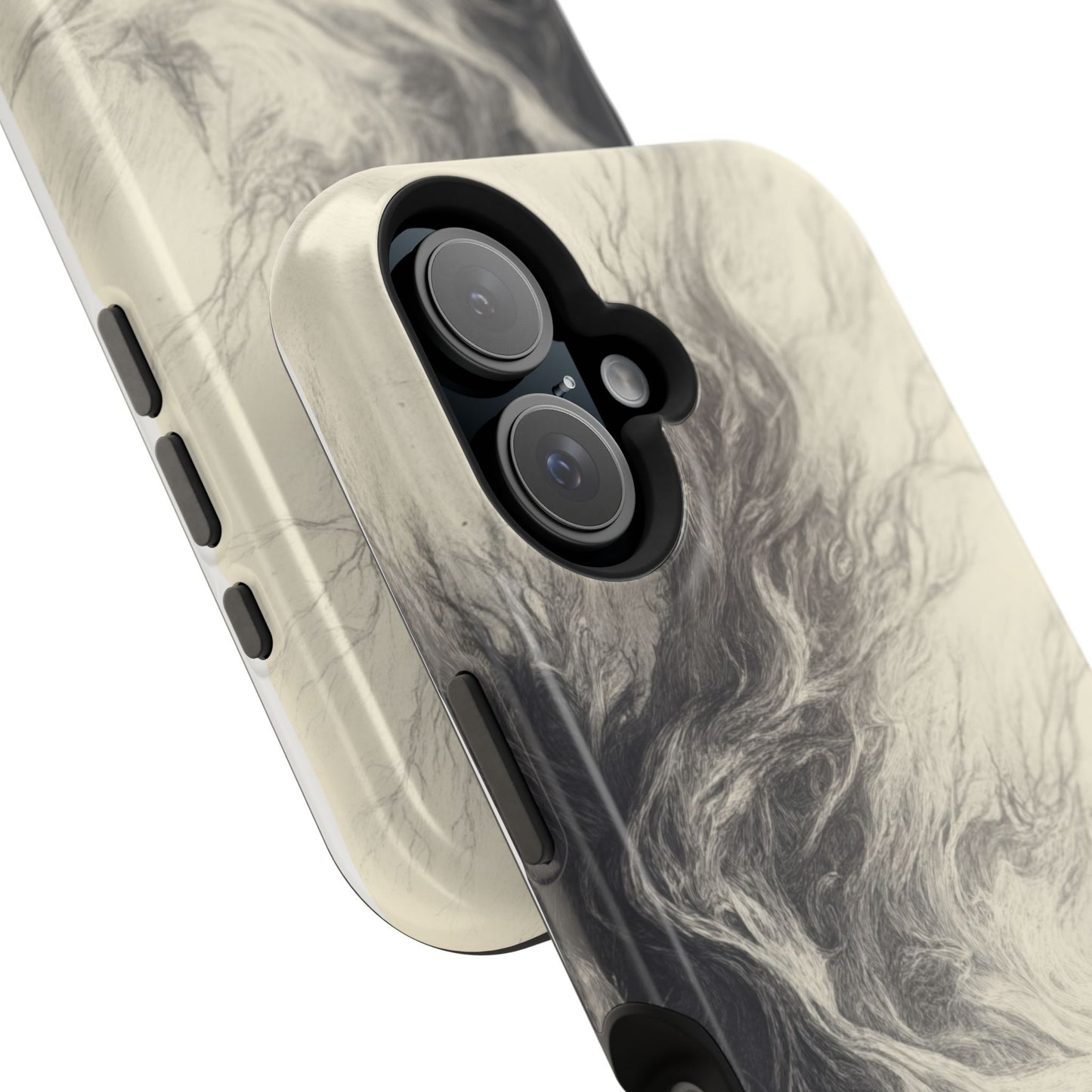 Magnetic Phone Case - Men in Boat Drawing by Moxie-Jay