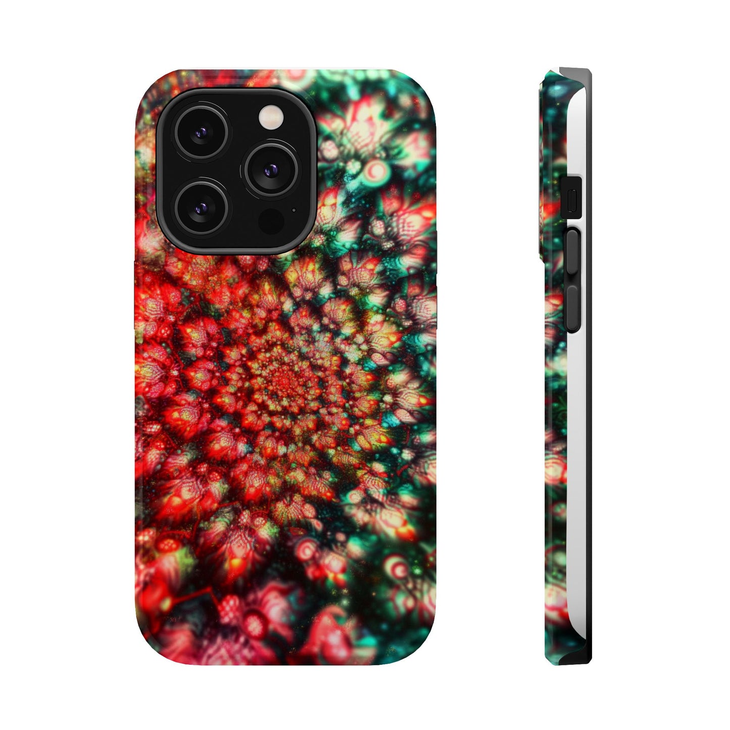 Luxurious Magnetic Wireless Charging Tough iPhone Case - "Psychedelic Dreams" by Moxie-Jay