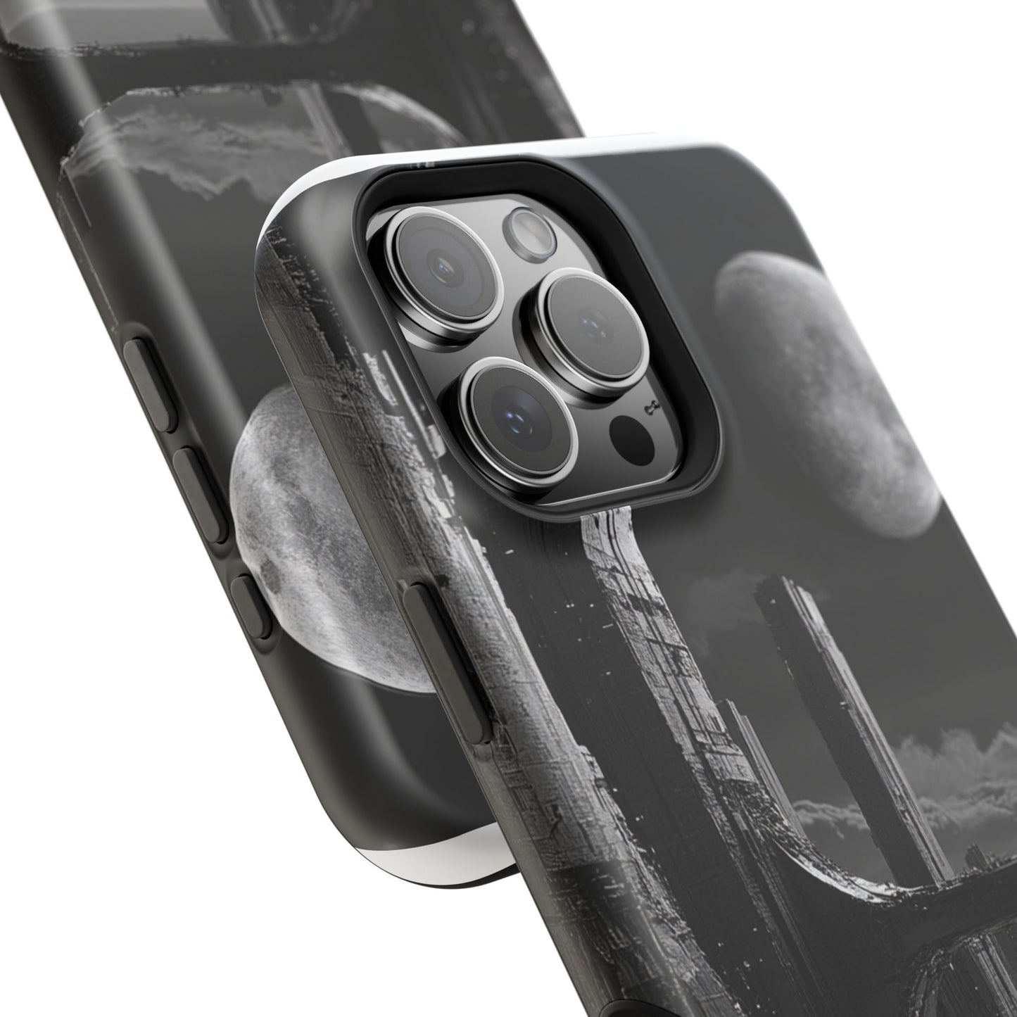 Futuristic Moonscape MagSafe® iPhone Case - Moxie-Jay Art Edition