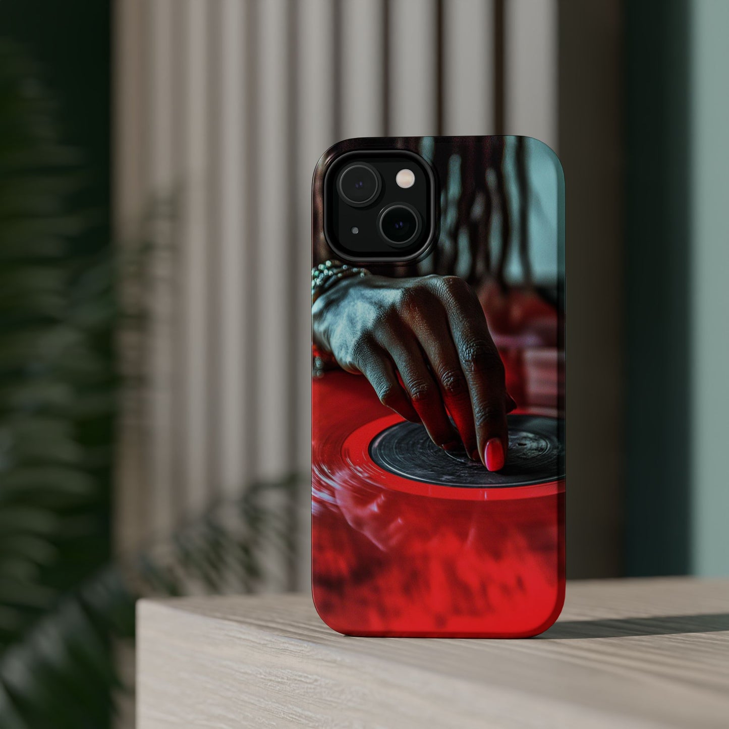 Luxurious MagSafe® Compatible iPhone Case - "Vinyl Groove" by Moxie-Jay