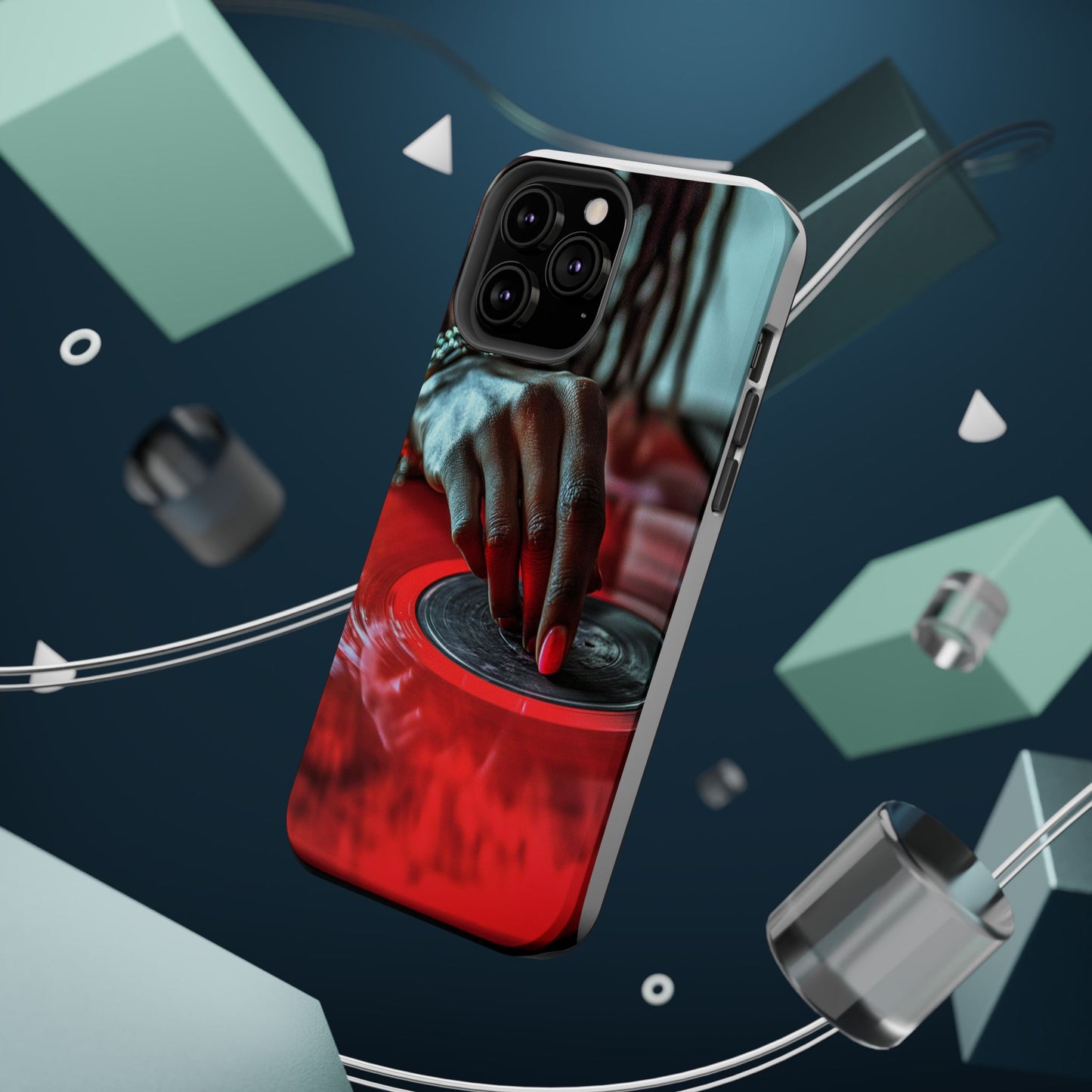 Luxurious MagSafe® Compatible iPhone Case - "Vinyl Groove" by Moxie-Jay