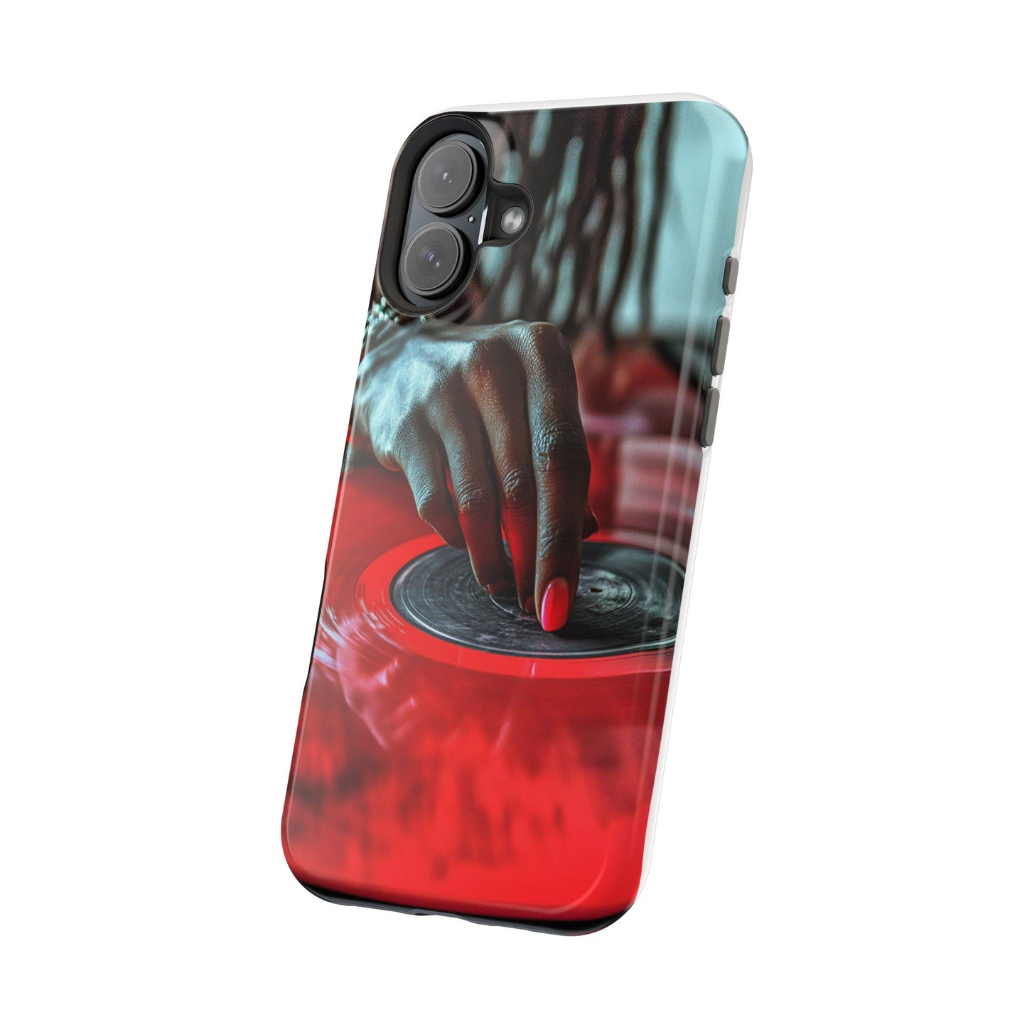 Luxurious MagSafe® Compatible iPhone Case - "Vinyl Groove" by Moxie-Jay