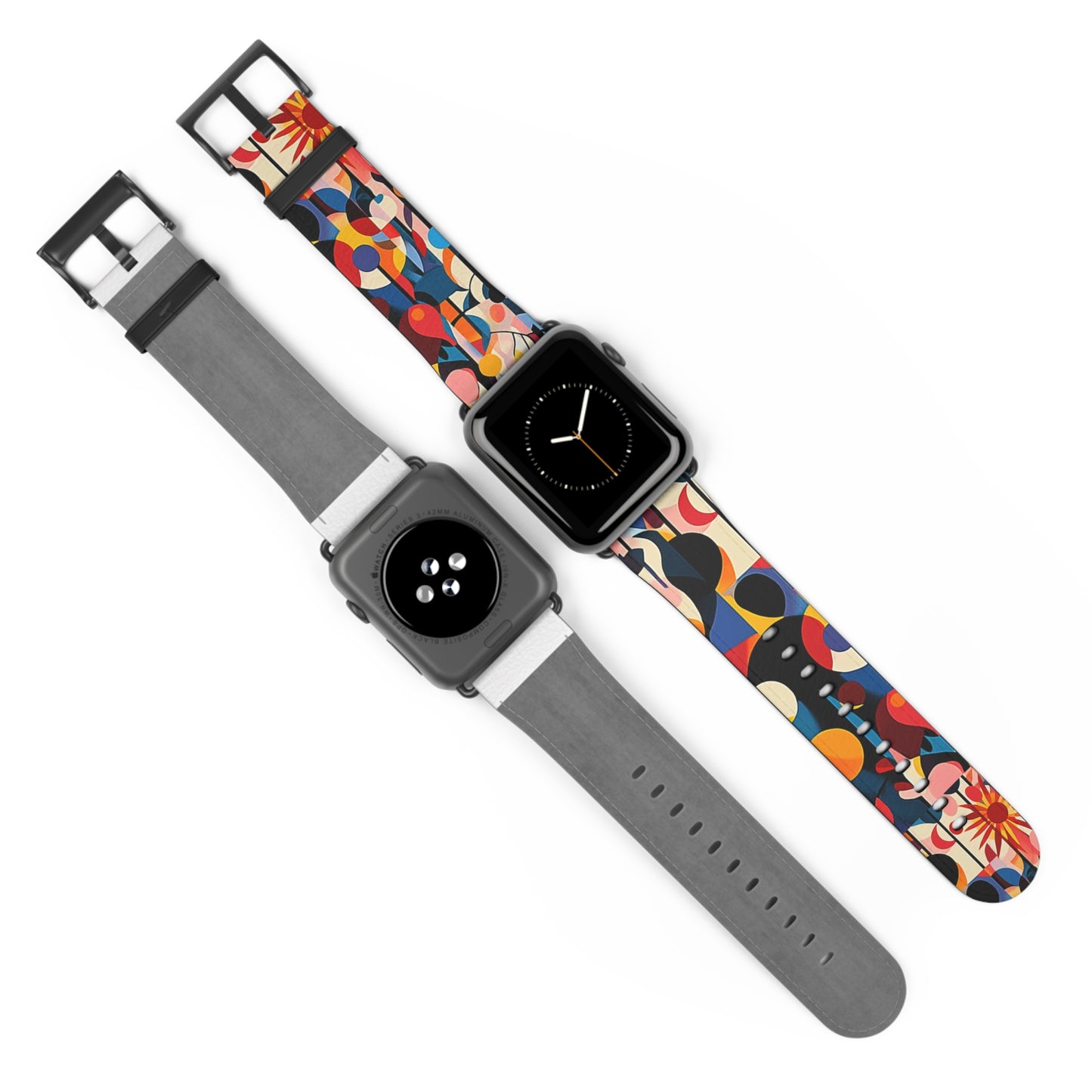 Colorful Geometric Watch Band – Stylish Accessory for Any Occasion
