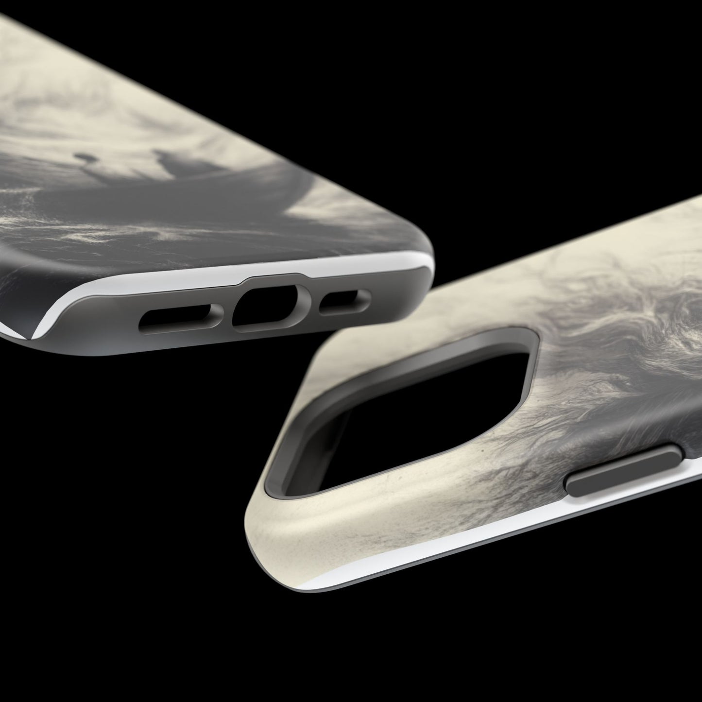 Magnetic Phone Case - Men in Boat Drawing by Moxie-Jay