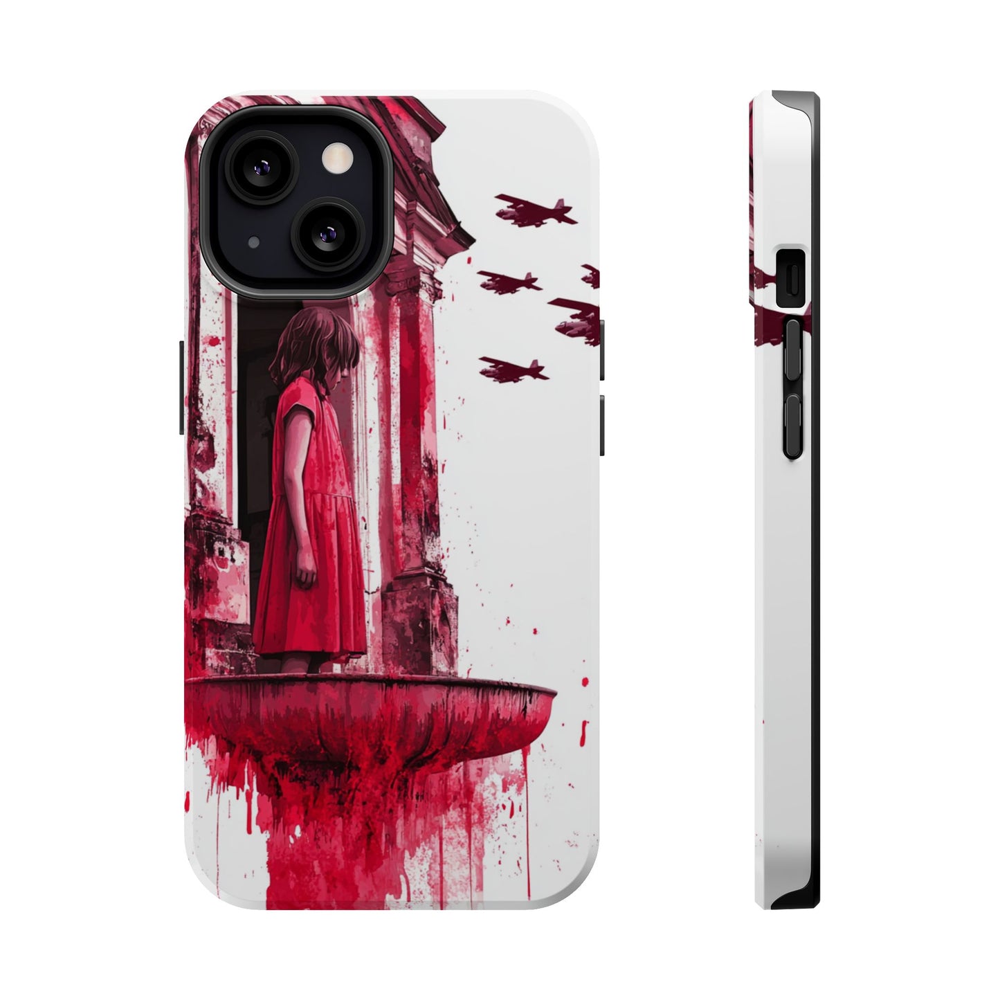Luxurious MagSafe® Compatible iPhone Case - "Resilience in Ruins" by Moxie-Jay