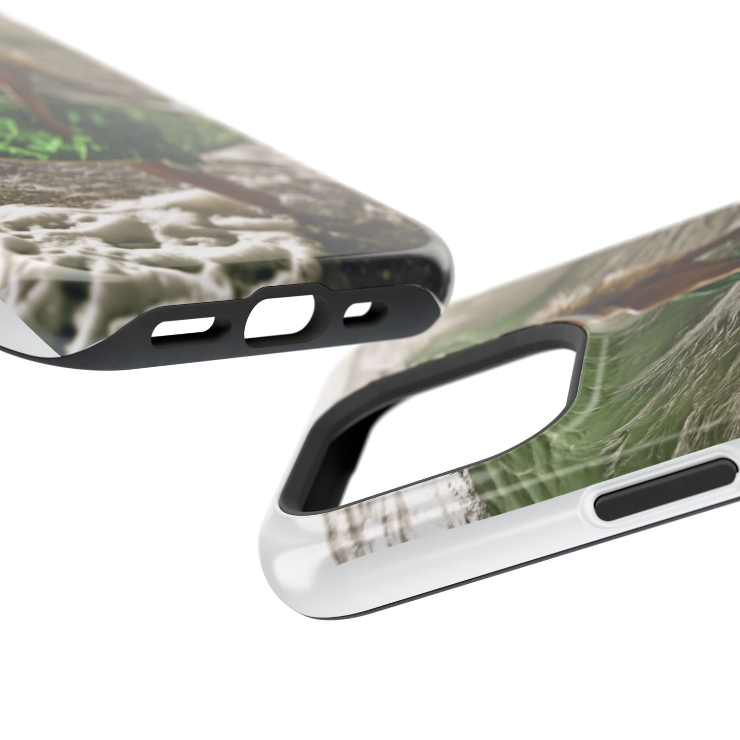 Surf's Up Chic" Luxury Magnetic Wireless Charging iPhone Case by Moxie Jay