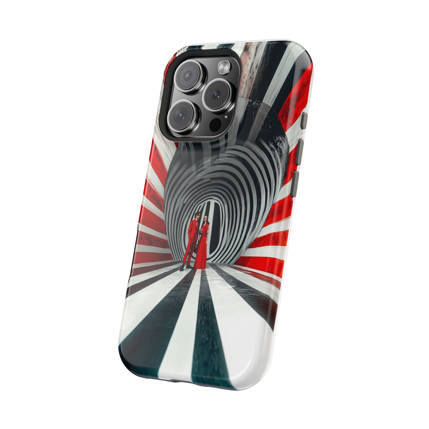 Cosmic Vortex" Luxury Magnetic Wireless Charging iPhone Case by Moxie Jay