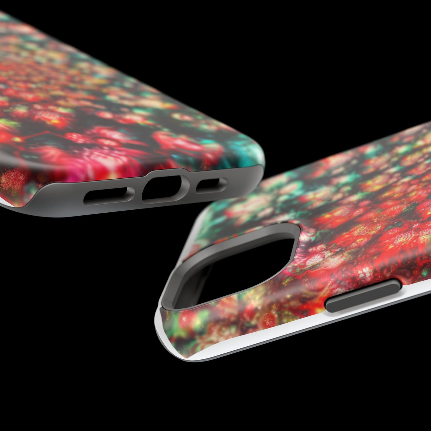 Luxurious Magnetic Wireless Charging Tough iPhone Case - "Psychedelic Dreams" by Moxie-Jay