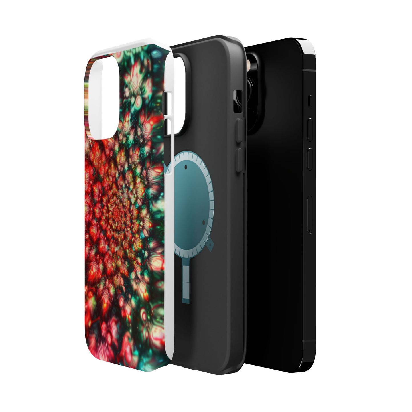 Luxurious Magnetic Wireless Charging Tough iPhone Case - "Psychedelic Dreams" by Moxie-Jay