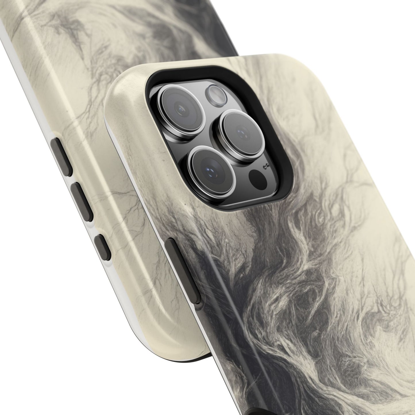 Magnetic Phone Case - Men in Boat Drawing by Moxie-Jay