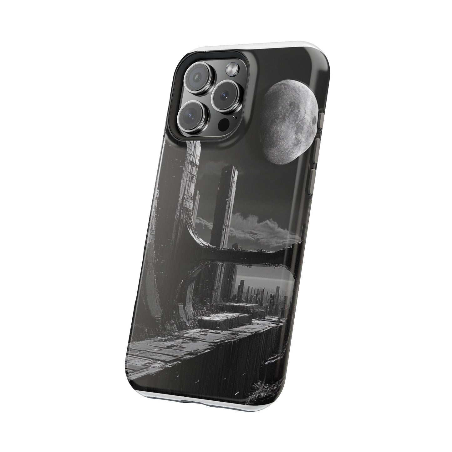 Futuristic Moonscape MagSafe® iPhone Case - Moxie-Jay Art Edition