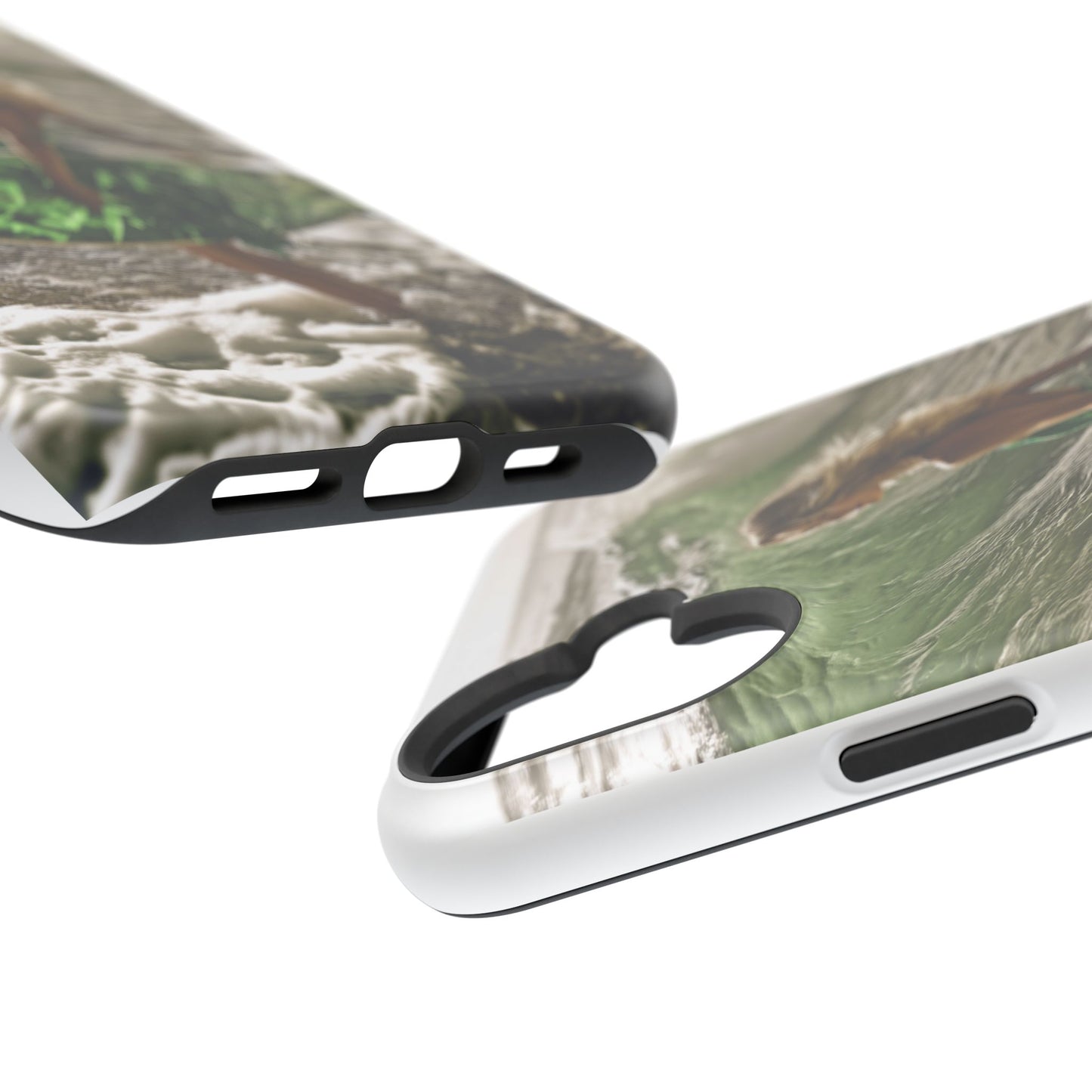 Surf's Up Chic" Luxury Magnetic Wireless Charging iPhone Case by Moxie Jay