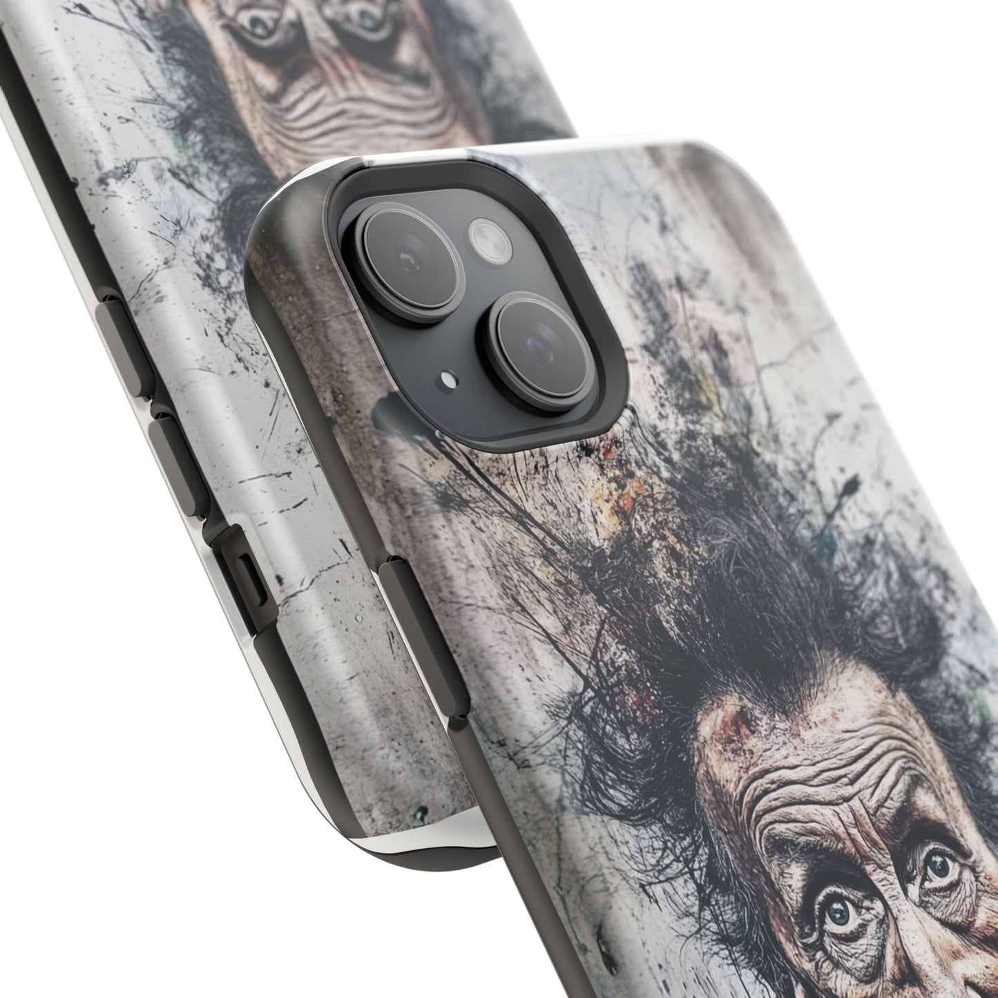 Luxurious Magnetic Wireless Charging Tough iPhone Case - "Demonic Dali" by Moxie-Jay