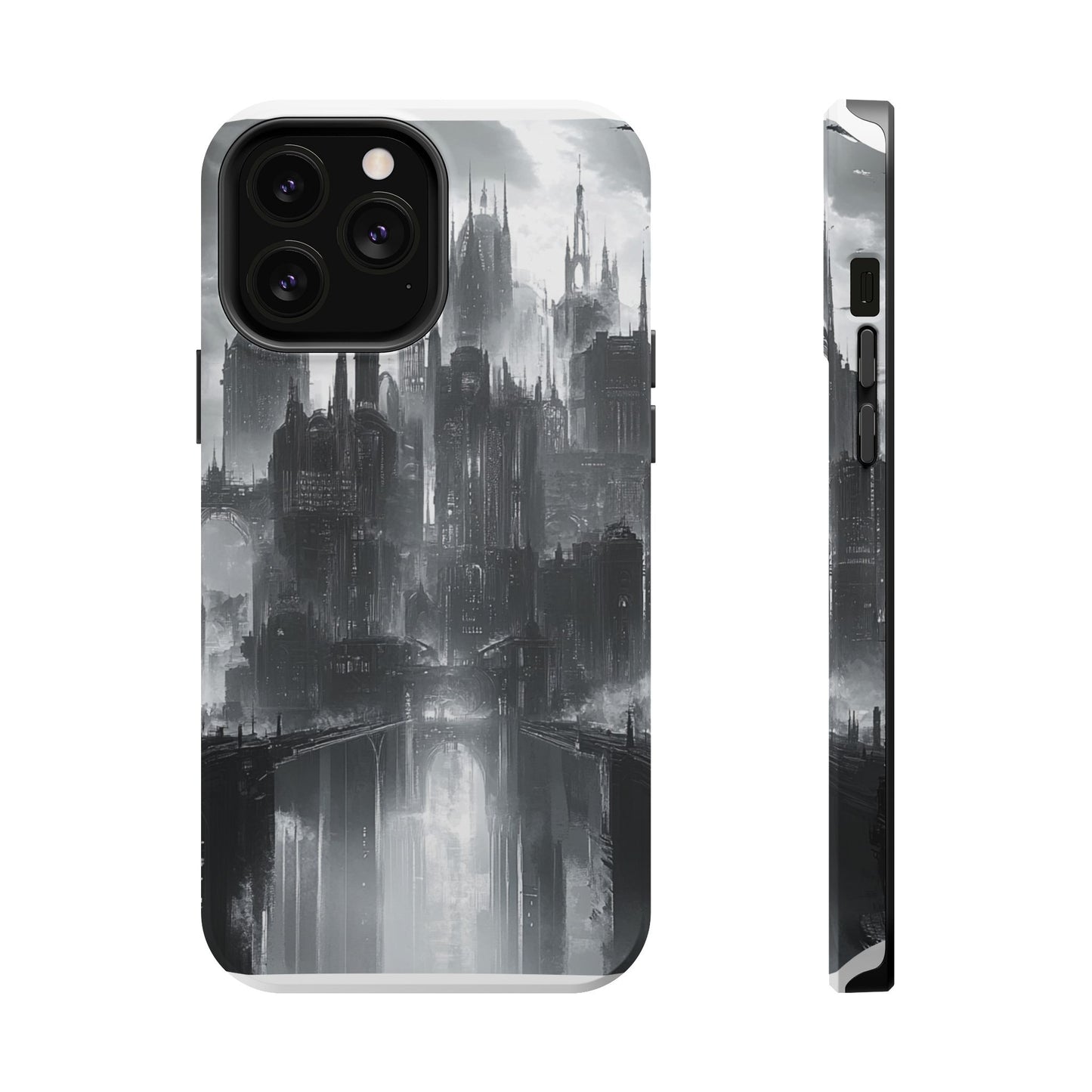 iPhone Magnetic Tough Case - Futuristic Gotham Design by Moxie Jay