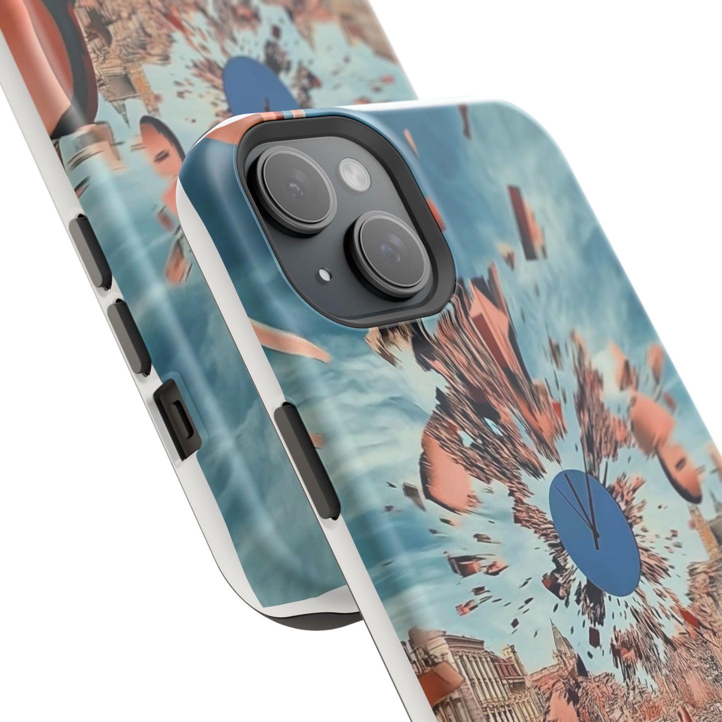 Phone Case with 'World at 10000 MPH' Art by Moxie Jay