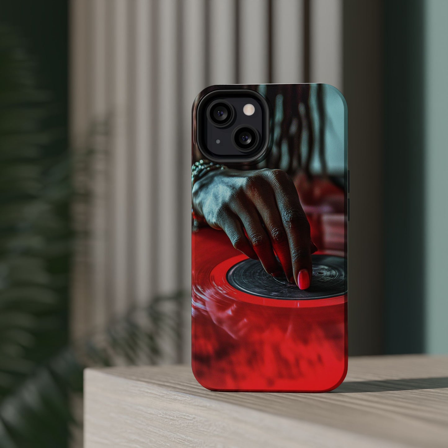 Luxurious MagSafe® Compatible iPhone Case - "Vinyl Groove" by Moxie-Jay