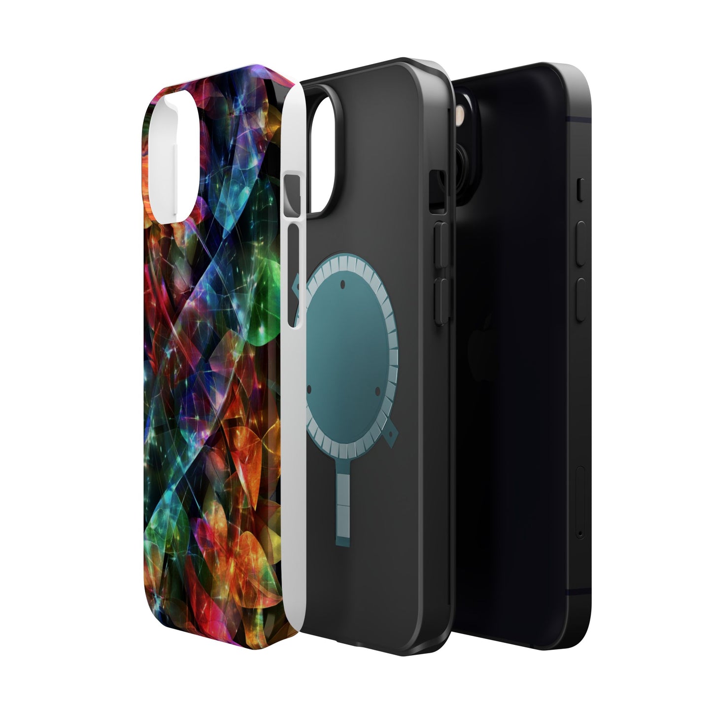 iPhone Case with Neon Colors Art by Moxie-Jay