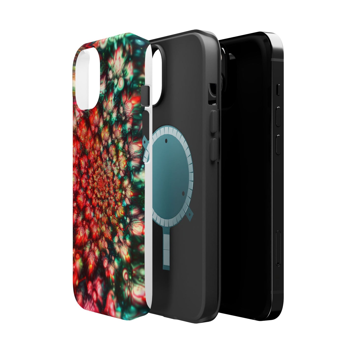 Luxurious Magnetic Wireless Charging Tough iPhone Case - "Psychedelic Dreams" by Moxie-Jay