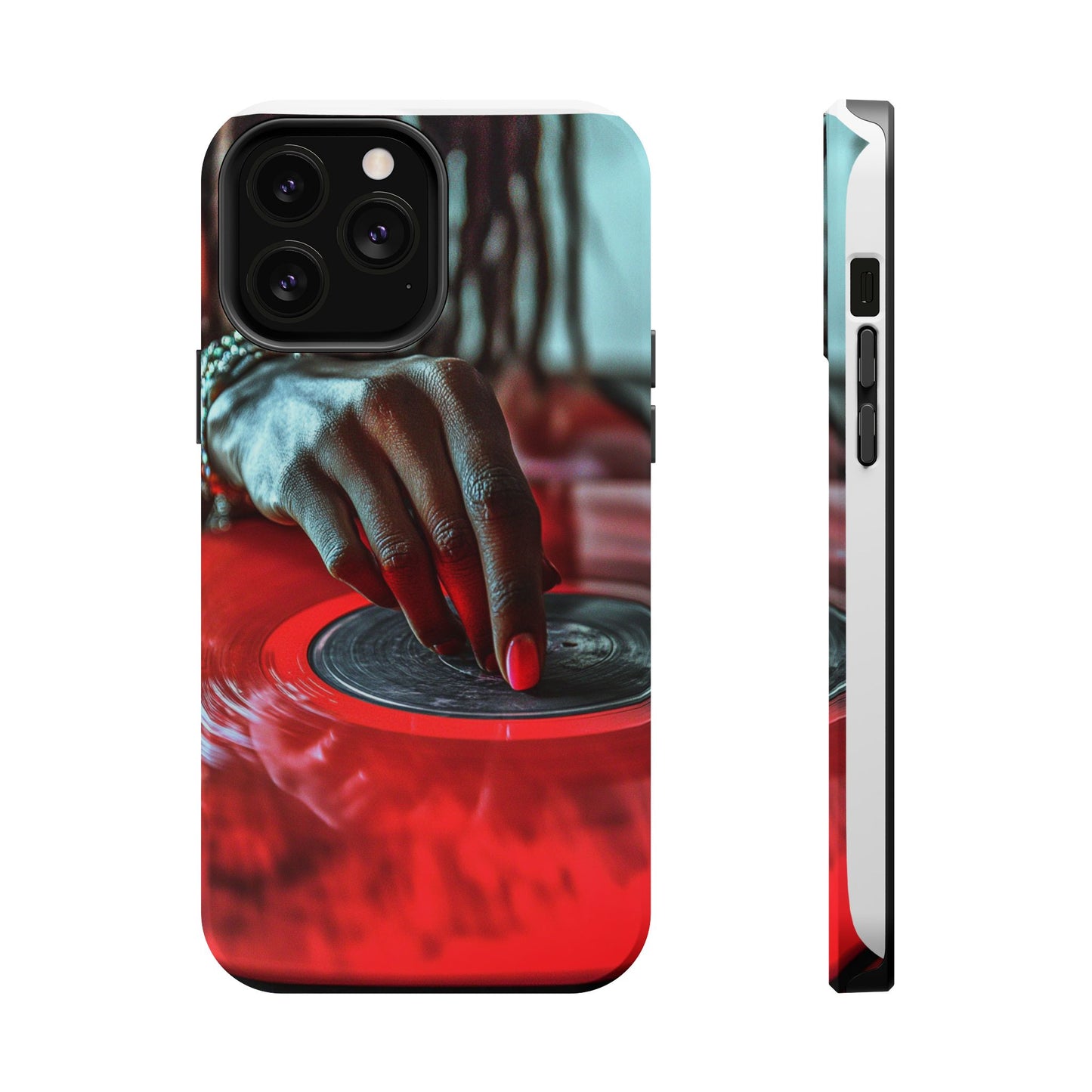 Luxurious MagSafe® Compatible iPhone Case - "Vinyl Groove" by Moxie-Jay