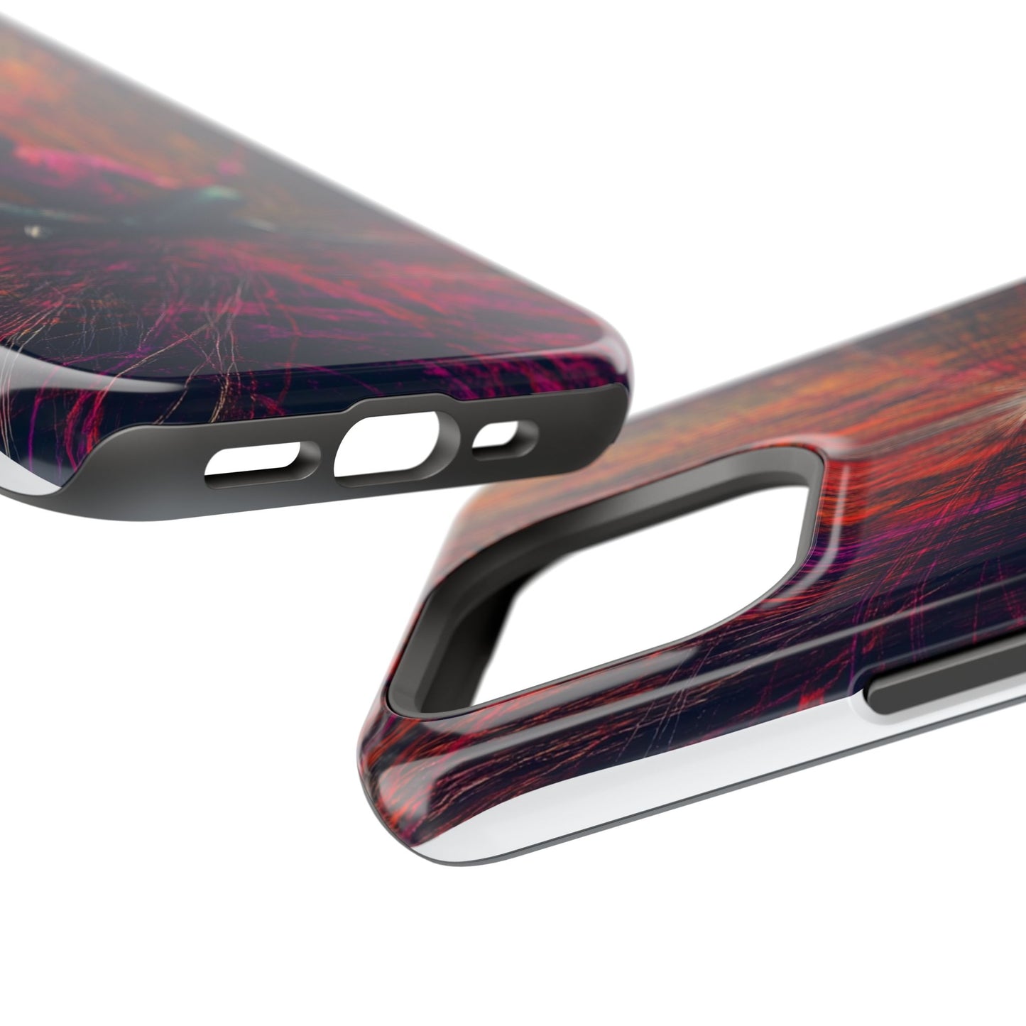 Luxurious Magnetic Wireless Charging Tough iPhone Case - "Transcendence" by Moxie-Jay