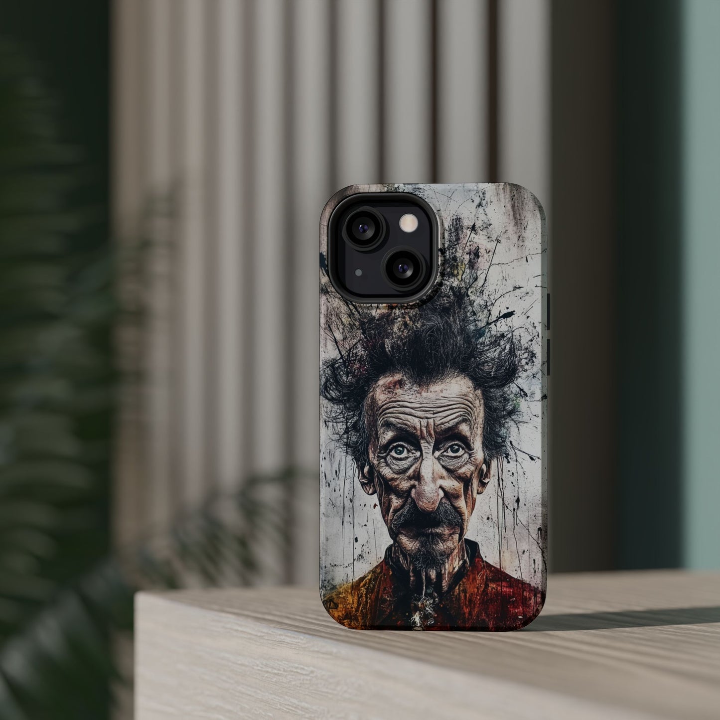 Luxurious Magnetic Wireless Charging Tough iPhone Case - "Demonic Dali" by Moxie-Jay