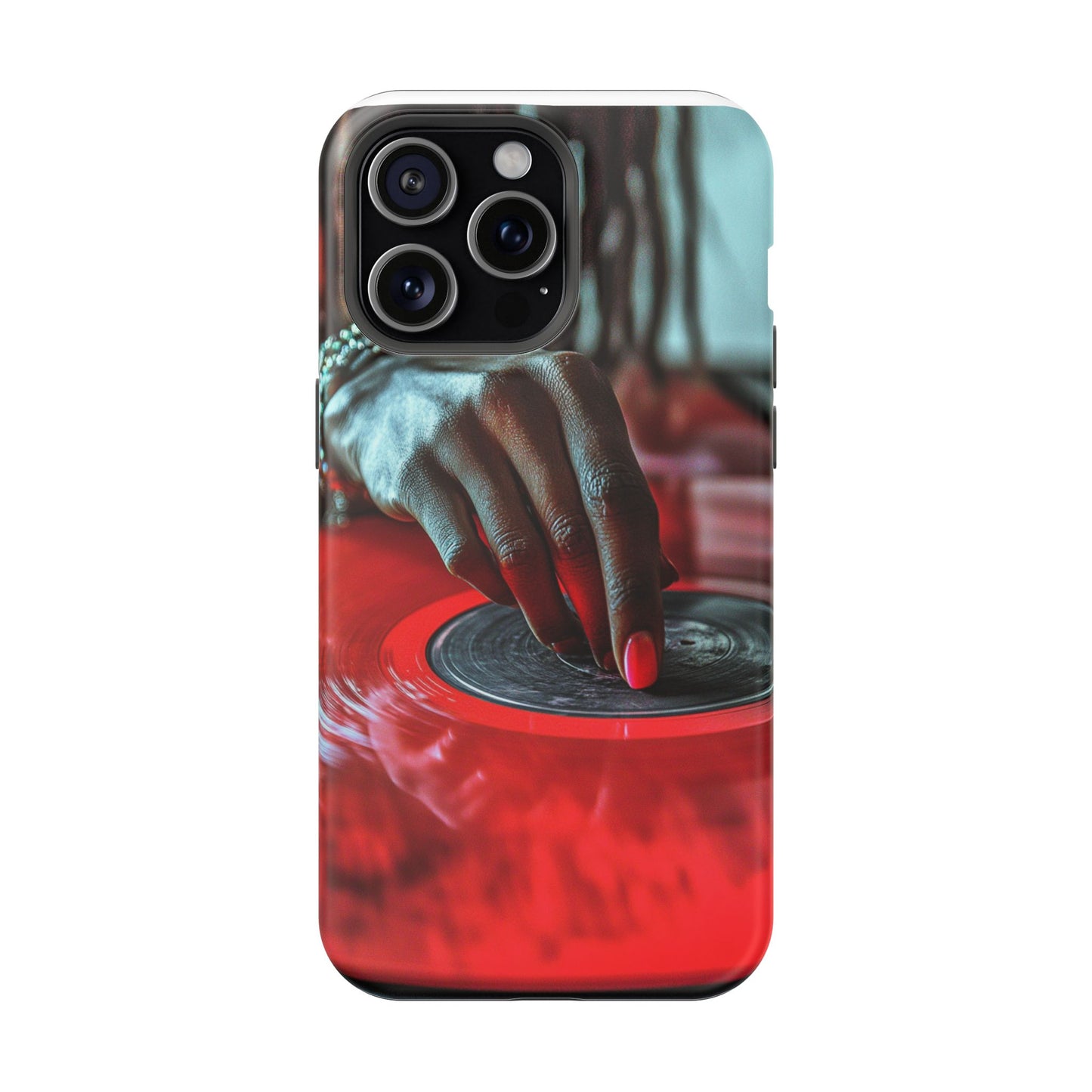Luxurious MagSafe® Compatible iPhone Case - "Vinyl Groove" by Moxie-Jay