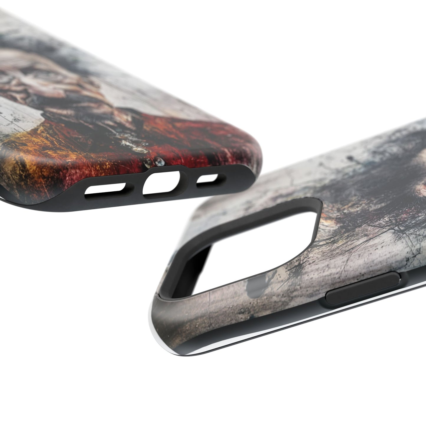 Luxurious Magnetic Wireless Charging Tough iPhone Case - "Demonic Dali" by Moxie-Jay
