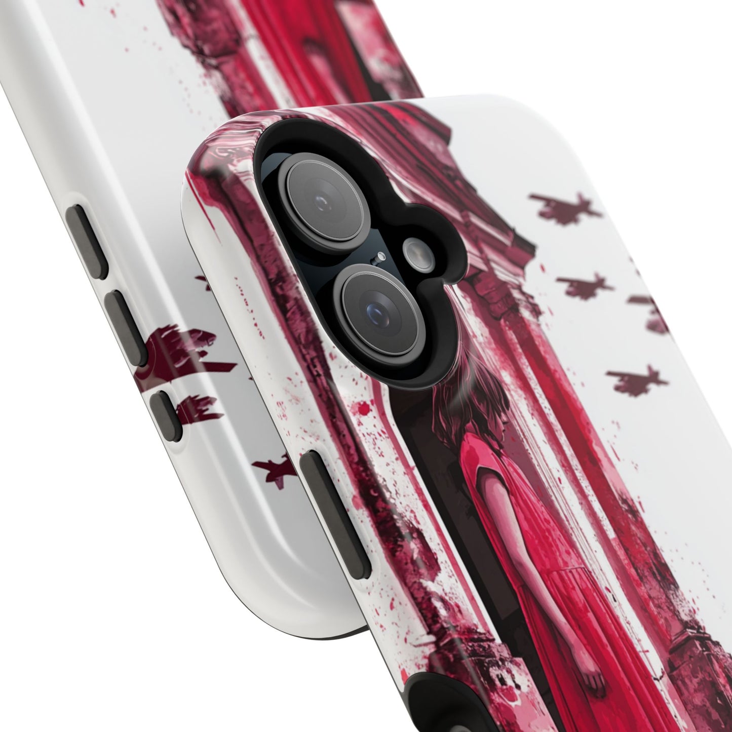 Luxurious MagSafe® Compatible iPhone Case - "Resilience in Ruins" by Moxie-Jay