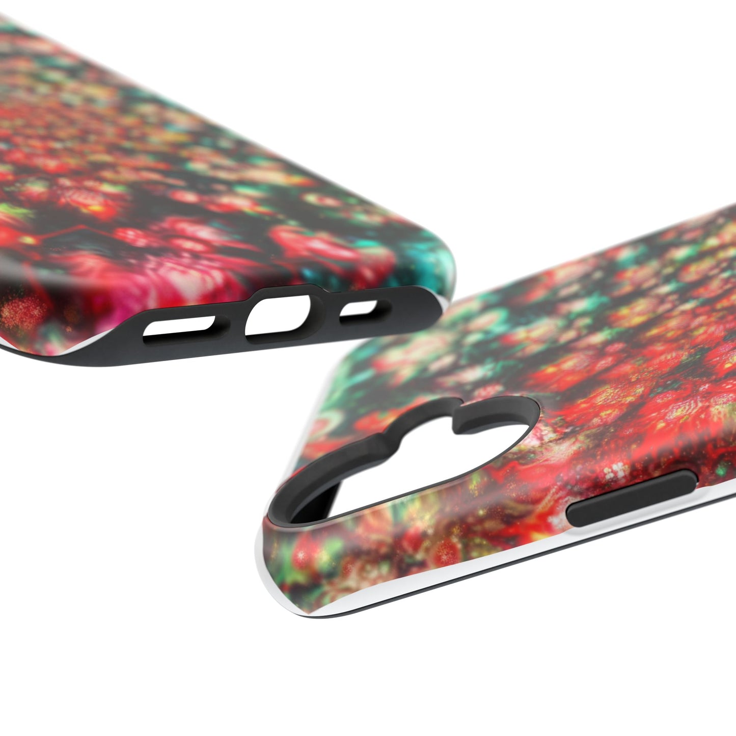 Luxurious Magnetic Wireless Charging Tough iPhone Case - "Psychedelic Dreams" by Moxie-Jay