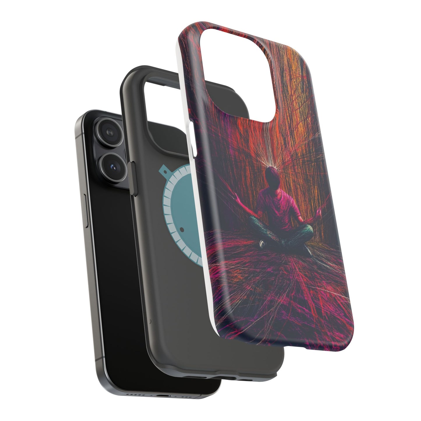 Luxurious Magnetic Wireless Charging Tough iPhone Case - "Transcendence" by Moxie-Jay