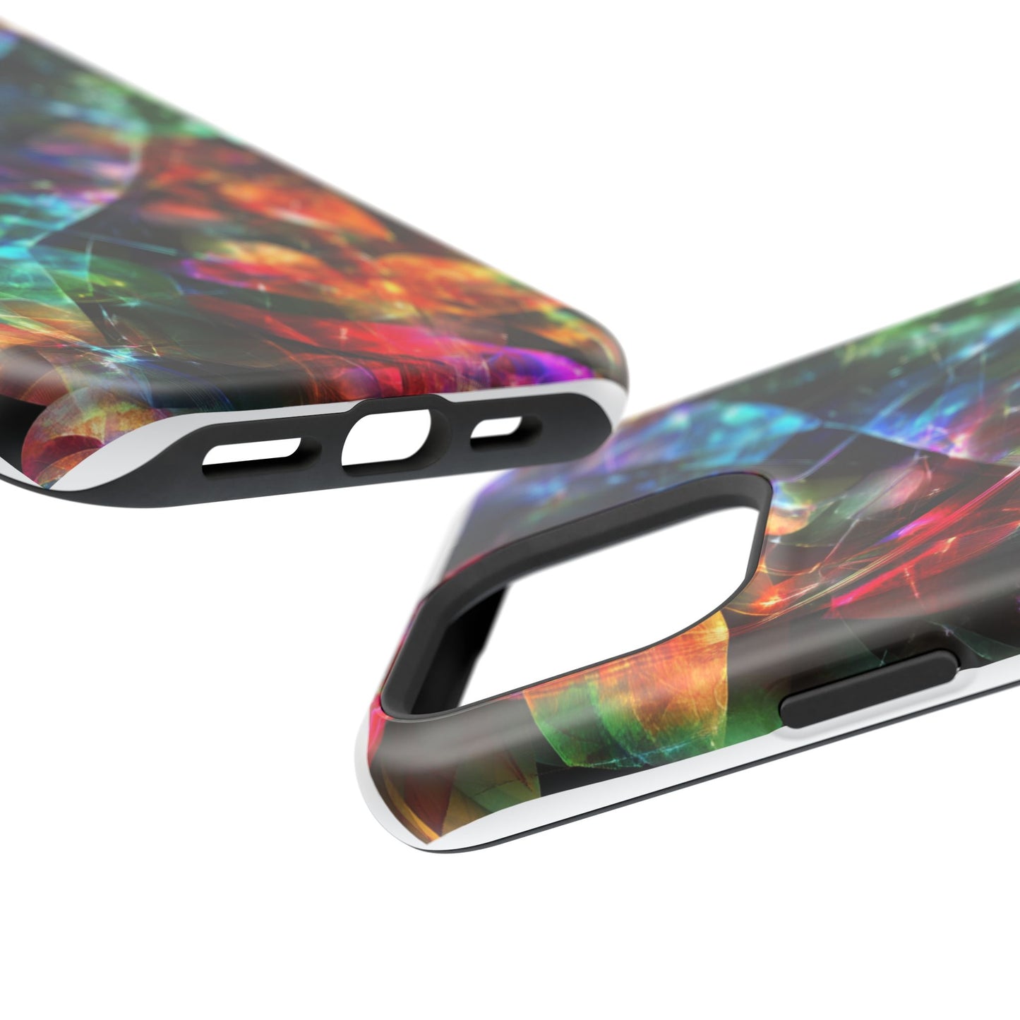 iPhone Case with Neon Colors Art by Moxie-Jay