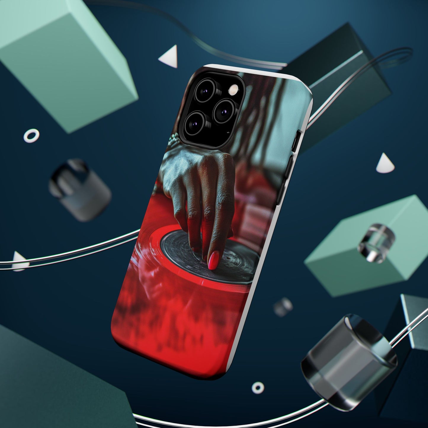 Luxurious MagSafe® Compatible iPhone Case - "Vinyl Groove" by Moxie-Jay