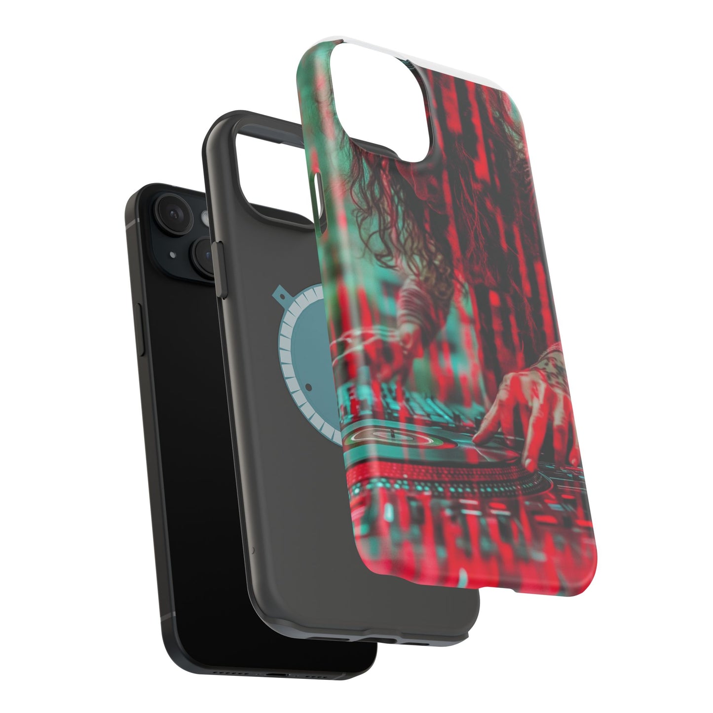 "Vinyl Virtuoso" Luxury Magnetic Wireless Charging iPhone Case by Moxie Jay