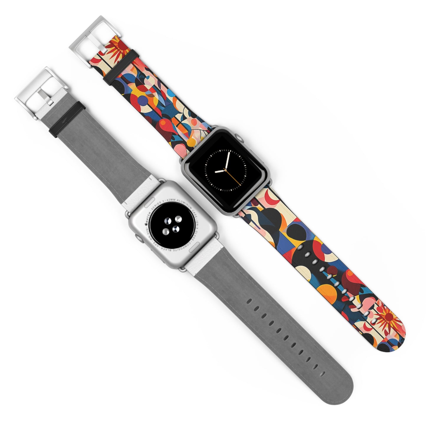 Colorful Geometric Watch Band – Stylish Accessory for Any Occasion