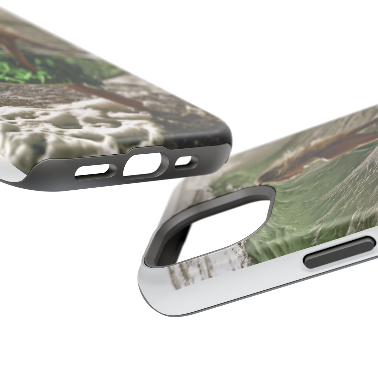 Surf's Up Chic" Luxury Magnetic Wireless Charging iPhone Case by Moxie Jay