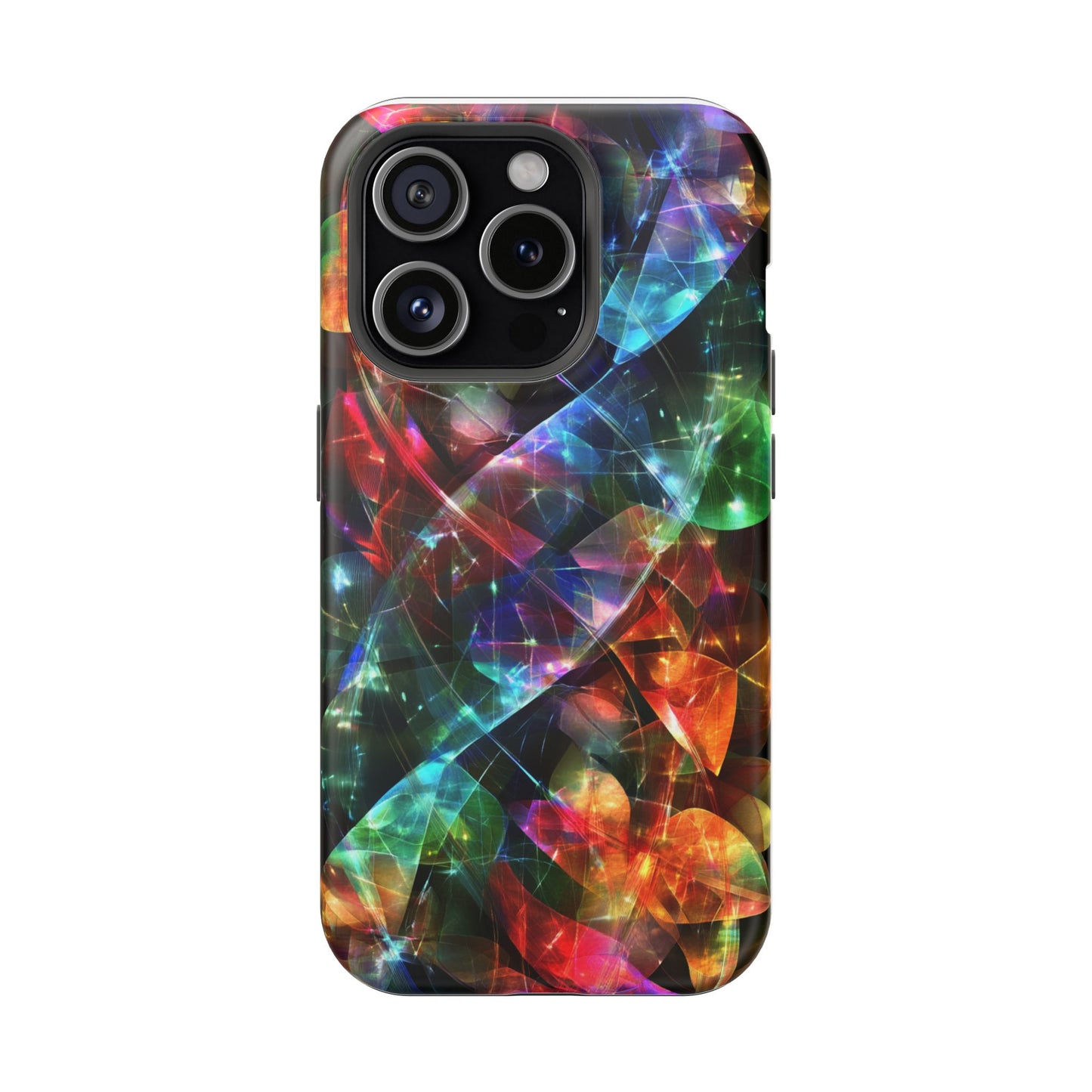 iPhone Case with Neon Colors Art by Moxie-Jay