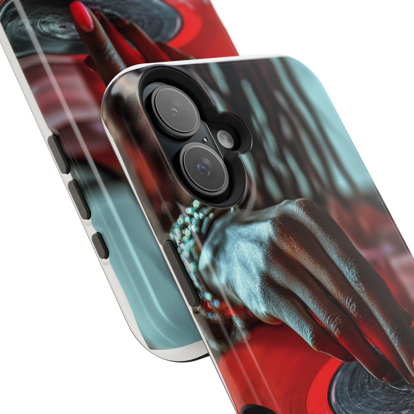Luxurious MagSafe® Compatible iPhone Case - "Vinyl Groove" by Moxie-Jay
