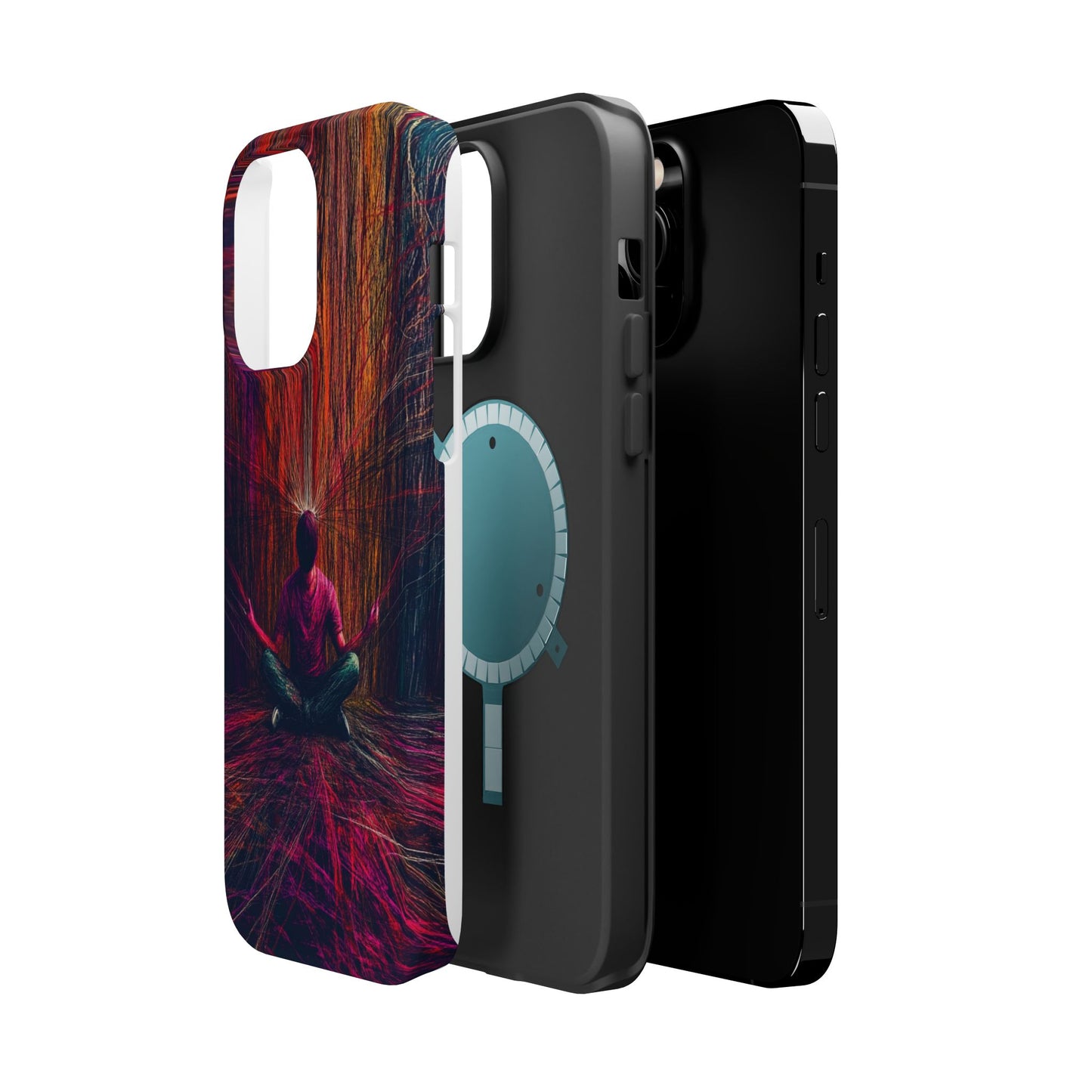 Luxurious Magnetic Wireless Charging Tough iPhone Case - "Transcendence" by Moxie-Jay