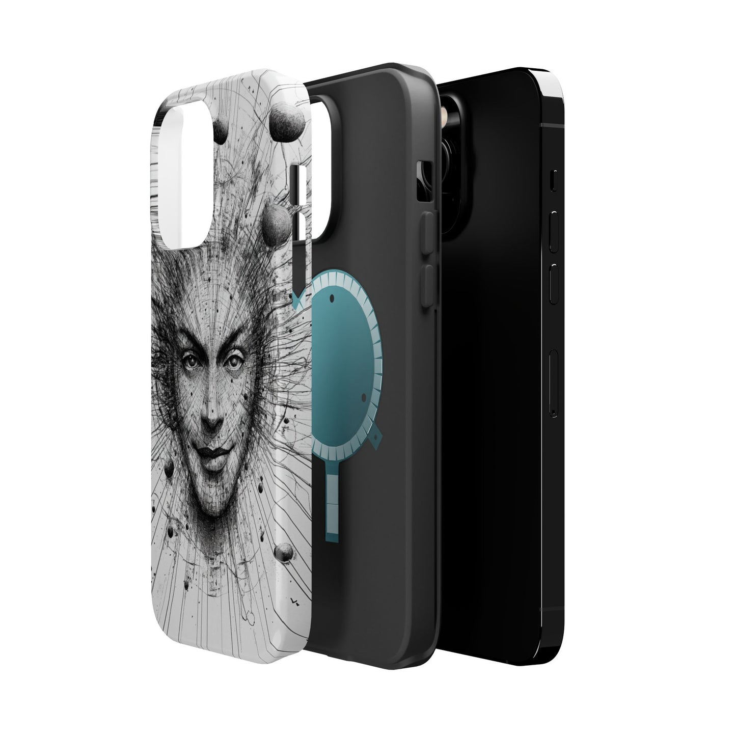 Artistic Magnetic Phone Case - Unique Design for Creative Minds